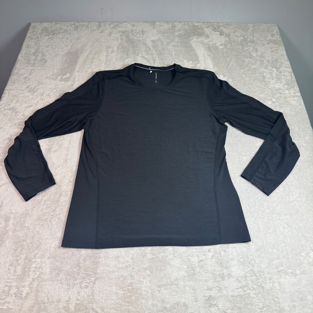 NWOT Ten Thousand The Versatile Long Sleeve Shirt TTKT014 Black Medium Athletic
